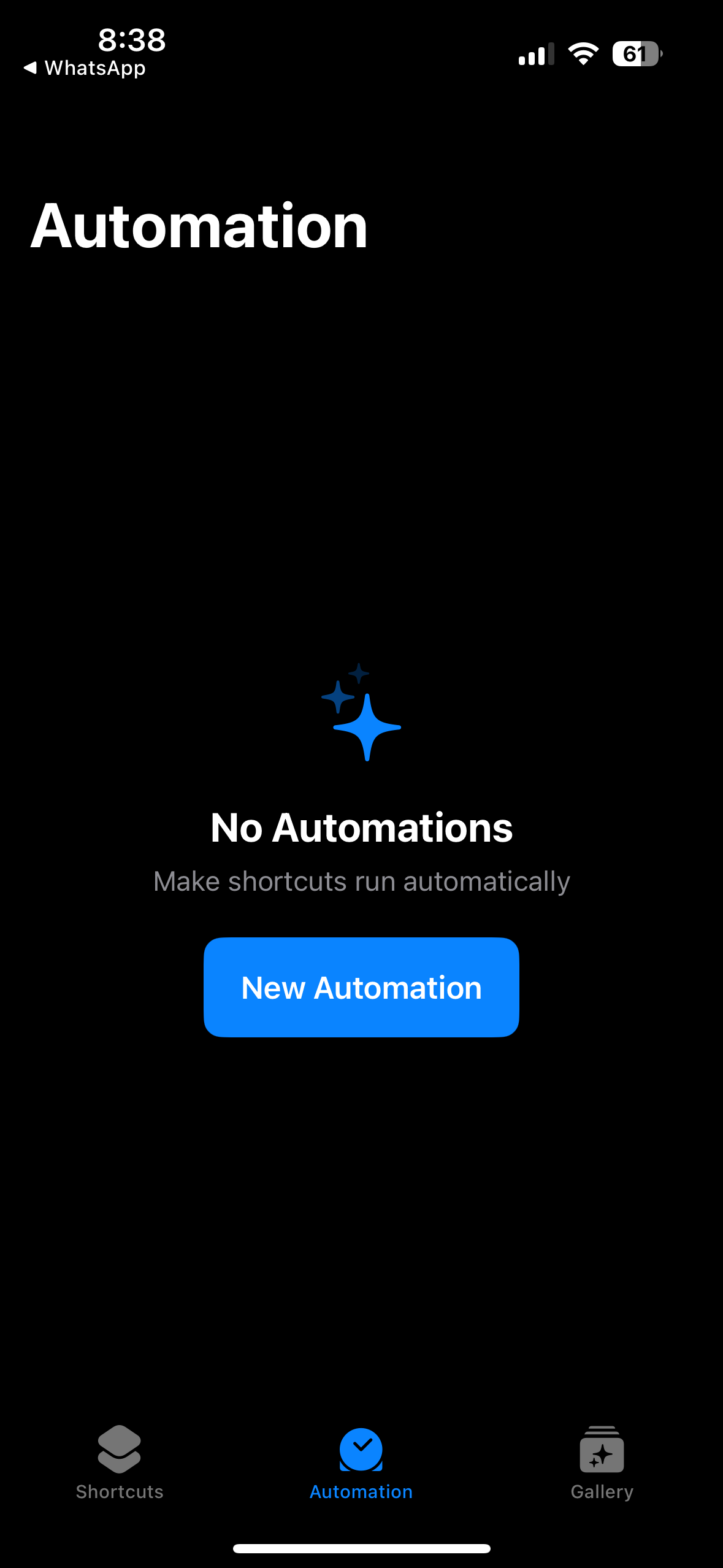 Create a new automation